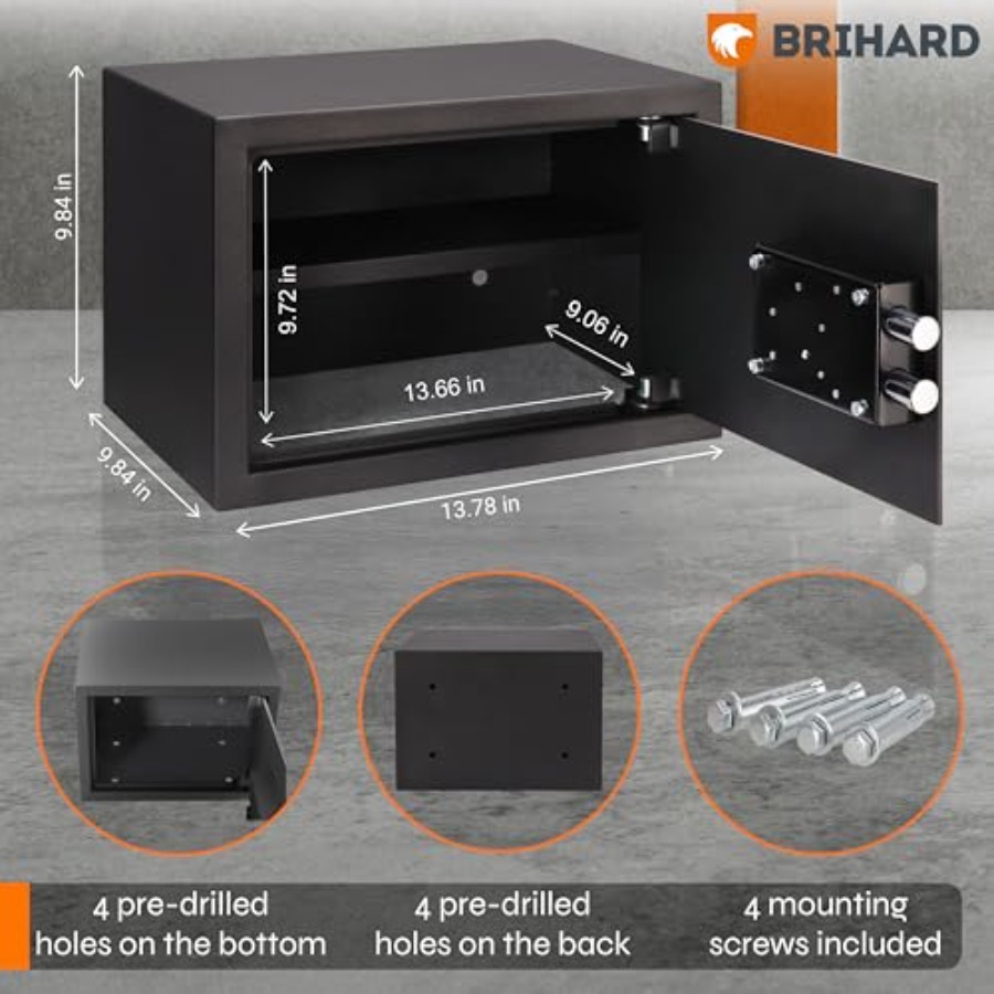 Family Key Lock Safe 9.84