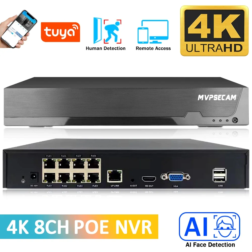 Smart life 4K 8CH PoE NVR 8MP  - Home Security Network review and price