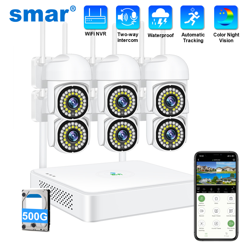 Smar 3MP Wireless CCTV Securit - Home Security Indoor Cameras review and price