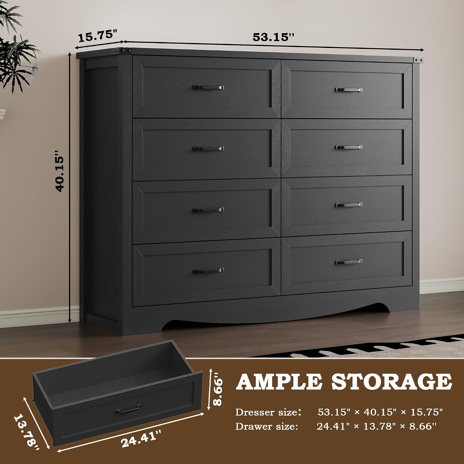Modern Wooden 8-Drawer Bedroom - Home Security Tips review and price